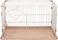 Indoor cat cage with Base widening buckle and door with push-pull switch, Thickened metal wire, Arched door design, Suitable for multiple cats, Easy to assemble and fordable cage (Pink)