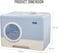 Fully Enclosed cat litter box with Drawer, Litter scoop, and Sand filter holes, Anti-splashing cat toilet for indoor cats, Foldable cat litter box with Front entry and Top exit 52 cm (Blue)