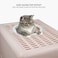 Fully Enclosed cat litter box with Drawer, Litter scoop, and Sand filter holes, Anti-splashing cat toilet for indoor cats, Foldable cat litter box with Front entry and Top exit 52 cm (Pink)