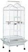 Birdcage for Small to medium-sized birds, Durable metal bird cage with Open-top design, Feeding bowls, Wooden perches, Removable tray, and Universal wheels 172 cm (White)