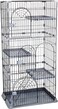 Cat cage with climbing ladder, 3 Platforms, and Multiple front doors, 3-layer cat cage playpen kennel for Indoor &amp; Outdoor, Durable metal wire cat cage ideal for Multiple cats 162 cm (Black)