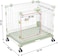 Dog cage with Double door design, Metal wire, Sturdy and Durable, Portable dog kennel with Pull-out tray, Secure lock, and Universal wheels, Dog playpen for small dog, Easy to install 64cm (Green)