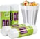 Biodegradable trash bag with Corn Starch Based, Leakproof thickened eco-friendly trash bag for home, Kitchen, Office, and Bedroom, Durable garbage bags with Non toxic and Odorless,13 Gal/50L (4Pcs)