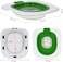 Cat Toilet Training System with ABS Materials, Durable and Recyclable, Pet Toilet Training Kit for Indoor cats, Reusable, Easy to clean and Washable, Suitable for Standard Toilets, 40 cm (Green)