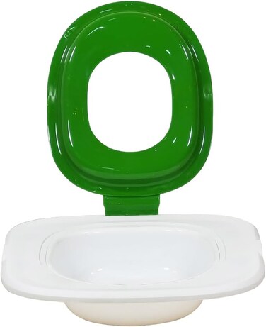 Cat Toilet Training System with ABS Materials, Durable and Recyclable, Pet Toilet Training Kit for Indoor cats, Reusable, Easy to clean and Washable, Suitable for Standard Toilets, 40 cm (Green)
