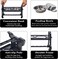 Elevated Dog bowls with 3 Adjustable Height, Pet feeder, and water bowls, Portable Design and Anti-slip pads, Feeding bowl with Durable frame, Easy assembly, Cats &amp; Small to Medium Dog, 36 cm (Black)