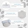 Automatic pet water dispenser with Gravity design, Transparent water tank, Stainless steel bowl, and Non-slip rubber, Detachable water feeder for All-sized breeds 41 cm (Grey)