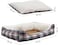 Cozy pet bed for Small to Large pets, Plush material and Self-warming bed, Dog bed with Hand-washable, Soft plush material, Anti-slip button and Soft edges, Tear-proof, and Durable Bed, 75 cm (Brown)