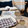Cozy pet bed for Small to Large pets, Plush material and Self-warming bed, Dog bed with Hand-washable, Soft plush material, Anti-slip button and Soft edges, Tear-proof, and Durable Bed, 75 cm (Brown)
