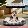 Cozy pet bed for Small to Large pets, Plush material and Self-warming bed, Dog bed with Hand-washable, Soft plush material, Anti-slip button and Soft edges, Tear-proof, and Durable Bed, 75 cm (Brown)
