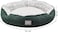 Dog bed with Round shape design, Durable, Polyester fiber, and Comfortable, Cozy pet bed for indoor dogs and cats, All-season use, pet cushion with Anti-slip button and Washable, 60 cm (Dark-green)