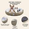 Pet bed for Small to Large dogs and cats, Dog kennel with Soft plush material, Warm and Comfortable bed, Indoor pet bed with Anti-slip bottom, Washable, Breathable, and All-season bed, 72 cm (Khaki)