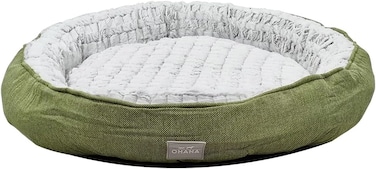 Pet bed for Small to Large dogs and cats, Dog kennel with Soft plush material, Warm and Comfortable bed, Indoor pet bed with Anti-slip bottom, Washable, Breathable, and All-season bed, 72 cm (Green)