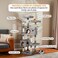 Cat tree tower for Multiple cats, Tall cat tower with Multi-layer, Wide top perches, Cat condos and Sisal scratching post, Large cat tree for Indoor cats, Electric plush mouse toy 160 cm (Grey)