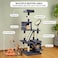 Cat tree tower with Cat turntable toy, Soft perch, Scratching posts, Hanging toys, and Cozy cat condos, Multi-functional cat tree for Indoor cats, Easy to assemble 160 cm (dark grey)