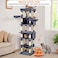 Cat tree tower with Wide perch, Scratching board, Cozy hammock, Cat turntable toy, Multiple cat condo, and Bottom large hammock, Multi-level cat tree for indoor cats 190 cm (Dark-grey)