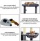 Multi-level cat tree for indoor cats, Cat tree activity center with Electric mouse toy, large perch, Cozy hammock, Sisal scratching post, Double cat condos, and Climbing ladder 182 cm (Dark-grey)