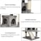 Multi-level cat tree with Roly Poly cat toy, Plush perches, Dangling toys, Sisal scratching post, and Double cat condos, Durable &amp; Stable activity center for Indoor cats Grey(140 cm)