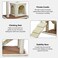 Cat tower with Hammock, Scratching Post for cats, Cozy condo, and Top perches, Sturdy cat climbing tree for Indoor cats, Cat activity tree with Climbing stair, and 124 cm Cat playground (Beige)