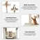 Cat tower with Hammock, Scratching Post for cats, Cozy condo, and Top perches, Sturdy cat climbing tree for Indoor cats, Cat activity tree with Climbing stair, and 124 cm Cat playground (Beige)
