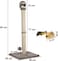 Cat Scratcher, Tall cat scratching post with Spring ball, Indoor Cat Scratching Post, Natural Sisal Rope, Warmie Sloth Cat Scratcher with Cat squeaky toy, Electronic pet chasing toy 95 cm (Beige)