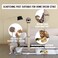 Cat Scratcher, Tall cat scratching post with Spring ball, Indoor Cat Scratching Post, Natural Sisal Rope, Warmie Sloth Cat Scratcher with Cat squeaky toy, Electronic pet chasing toy 95 cm (Beige)