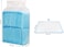 Pee pads for Dogs, Absorbent, 45x60 cm (M), Disposable pad with 5-layer thickness, Soft &amp; Comfortable, Quick dry pads for Small to medium pets, Leak-Proof and Portable, 50 Pieces of 1 pack (Blue)