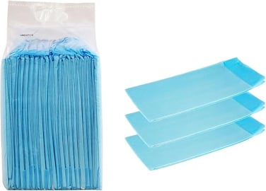 Pee pads for Dog and Cat, Absorbent Pet training pad with 5-layer thickness, 60x90 cm (XL), Disposable pad, Softness, Quick dry pad for all size breed pets, Portable pad, 20 Pieces of 1 pack (Blue)