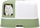 Enclosed cat litter box for indoor cats, Durable plastic cat litter box with Corridor type, Drawer design, Portable handle, Deodorant filter, and Litter scoop, Easy to clean 58 cm (Green)