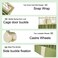 2-Tier Cat Cage Indoor - Metal Wire Cat Crate Playpen Kennel with 2 Lockable Doors, Climbing ladder, Removable Tray &amp;b Universal Wheels - Easy Assembly, 102 cm(Green, Medium)