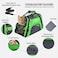 Pet carrier bag with Breathable mesh, Portable, Easy handle and Adjustable shoulder strap, Pet travel bag for cats &amp; small dogs, Comfortable mat and Storage pocket, Ideal for Outdoor, 42 cm (Green)