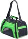 Pet carrier bag with Breathable mesh, Portable, Easy handle and Adjustable shoulder strap, Pet travel bag for cats &amp; small dogs, Comfortable mat and Storage pocket, Ideal for Outdoor, 42 cm (Green)