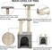 Cat tree tower with Top perch, Natural sisal rope, Scratching post, and Cozy cat condo, Cat tree scratching post activity center for indoor kittens and cats, 94 cm (Grey)