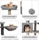 Cat tree tower for indoor cats and kittens with Soft perch, Cozy hammock, Dangling ball, Spacious cat condo, and Sisal scratching post, Multi-level cat climbing frame 110 cm (Grey)