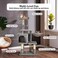 Cat tree tower for indoor cats and kittens with Soft perch, Cozy hammock, Dangling ball, Spacious cat condo, and Sisal scratching post, Multi-level cat climbing frame 110 cm (Grey)