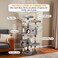 Cat tree tower with Plush perches, Dangling balls, Double condos, and Scratching post, Multi-level tall cat condo activity center, Suitable for indoor cats and kittens 160 cm (Grey)