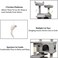 Cat tree tower for Indoor cats, Multi-level cat tree activity center with Plush perches, Interactive cat toys, Sisal scratching post, Double condos, and Scratching board 140 cm (Grey)