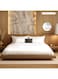 LIVING Polyester Queen Fitted Bedsheet Set-300 TC Silken Berry Art Silk Satin. 1 Sheet 160x200x30 cm / 2 Pillow Covers: 50x75 cm - White