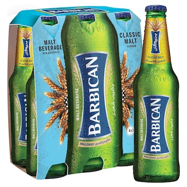 Barbican Classic Flavour Non-Alcoholic Malt Beverage Bottle, 330ml Pack of 6