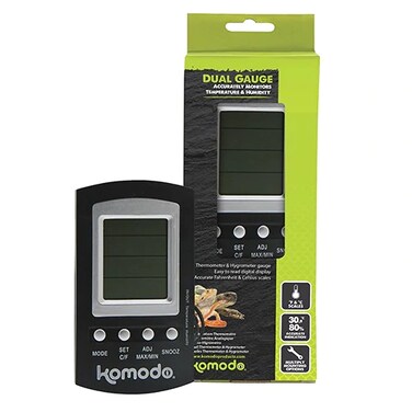 Komodo Combined Thermometer &amp; Hygrometer Digital