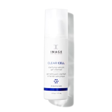 IMAGE Skincare, CLEAR CELL Salicylic Gel Cleanser, Gentle Foaming Face Wash Removes Excess Oil and Shine for Oily Prone Skin