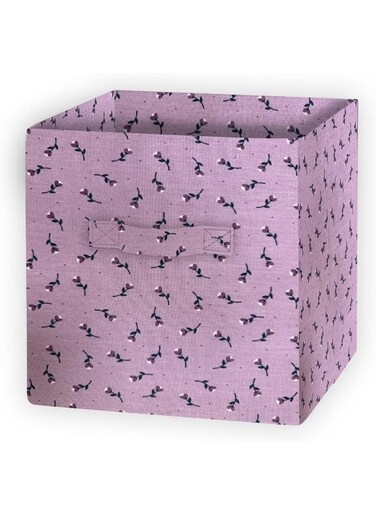 Somer Field - 01 Piece, Storage Box Fabric Foldable Storage Cube Boxes (Size 30x30x30 Cm) with Handle - Ideal for Home, Office and Every Day Use - Best Buy (Model 02)