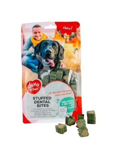 duvoplus Duvo+ Chew! Stuffed Dental Bites 1cm - 140pcs - 420g, Green