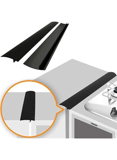THE WHITE SHOP Linda's Essentials Silicone Stove Gap Covers (3 Pack), Heat Resistant Oven Gap Filler Seals Gaps Between Stovetop and Counter, Easy to Clean