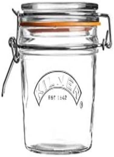Kilner 0025.495 Round Clip Top Glass Jar, 0.35 Litre, 35 Ml