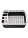 Dubai Gallery Collapsible Dish Drainer With Drainboard Grey/White 36X32X4.5Centimeter