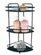 3-Tier Metal Triangle Corner Storage Shelf