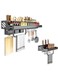 Amzz Kitchen Organizer Shelf Storage Holder Wall Mounted  Spice Rack  Utensils Holder  Kitchen Wall Storage  Cutlery Holder Organiser Multi-purpose Suitable for Kitchens, Restaurants and Home (60cm)