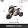 Lovely Baby LB 5188DX 12V Ride-On Bike for Kids, Leather Seat, EVA Wheels 2 Motors &ndash; Fun Ride-On for Ages 2-5 Years - Blue