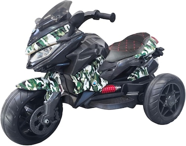 Lovely Baby LB 5188DX 12V Ride-On Bike for Kids, Leather Seat, EVA Wheels 2 Motors &ndash; Fun Ride-On for Ages 2-5 Years - Blue